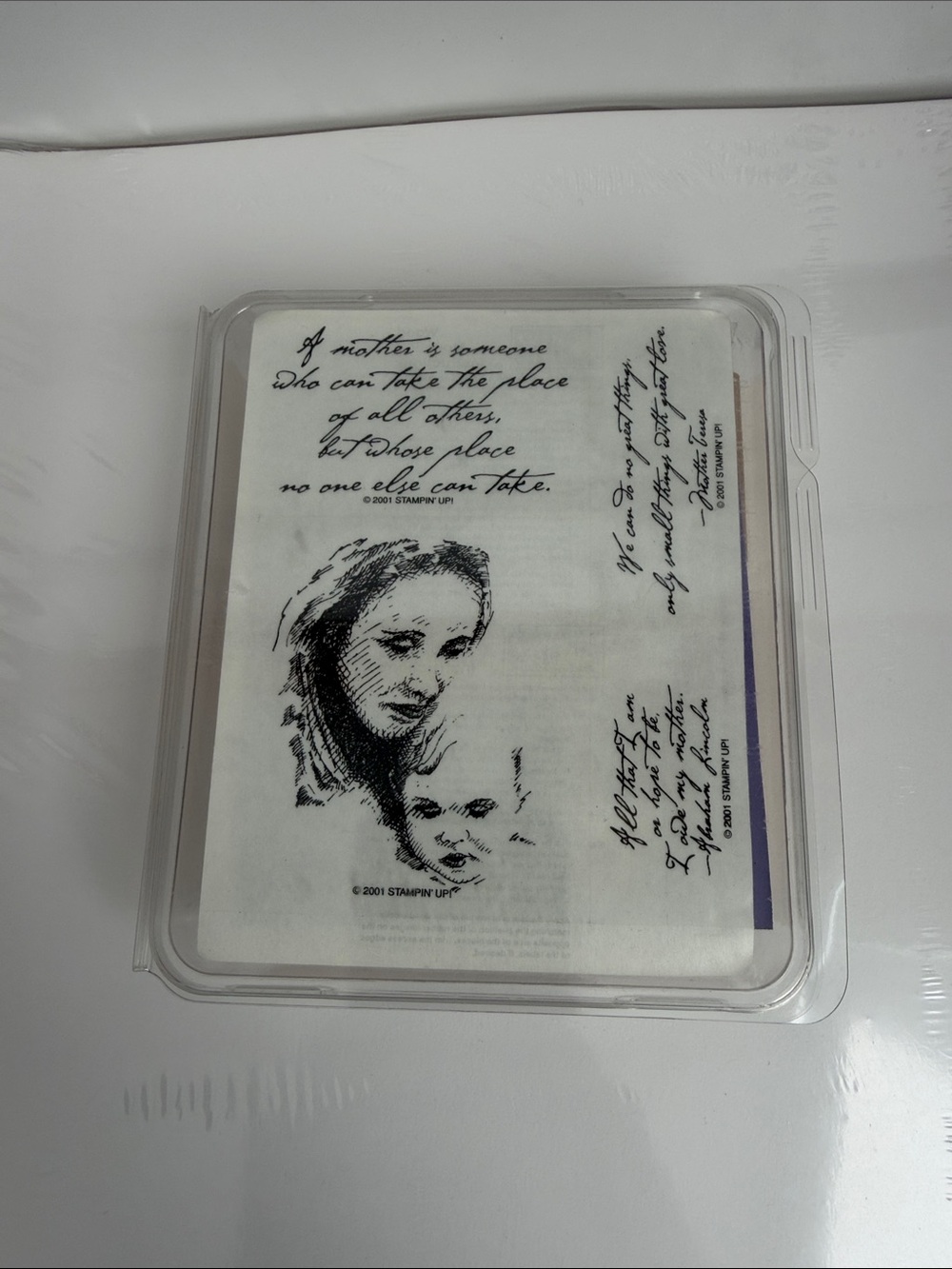 Stampin' Up! Mother and Child Art Stamp - New